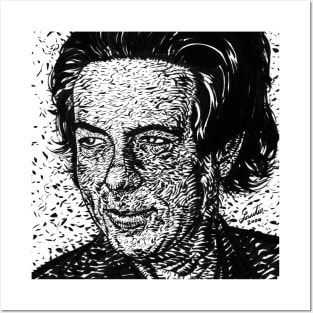 ALAN WATTS - ink portrait .2 Posters and Art